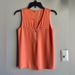 Peachy Sleeveless Blouse